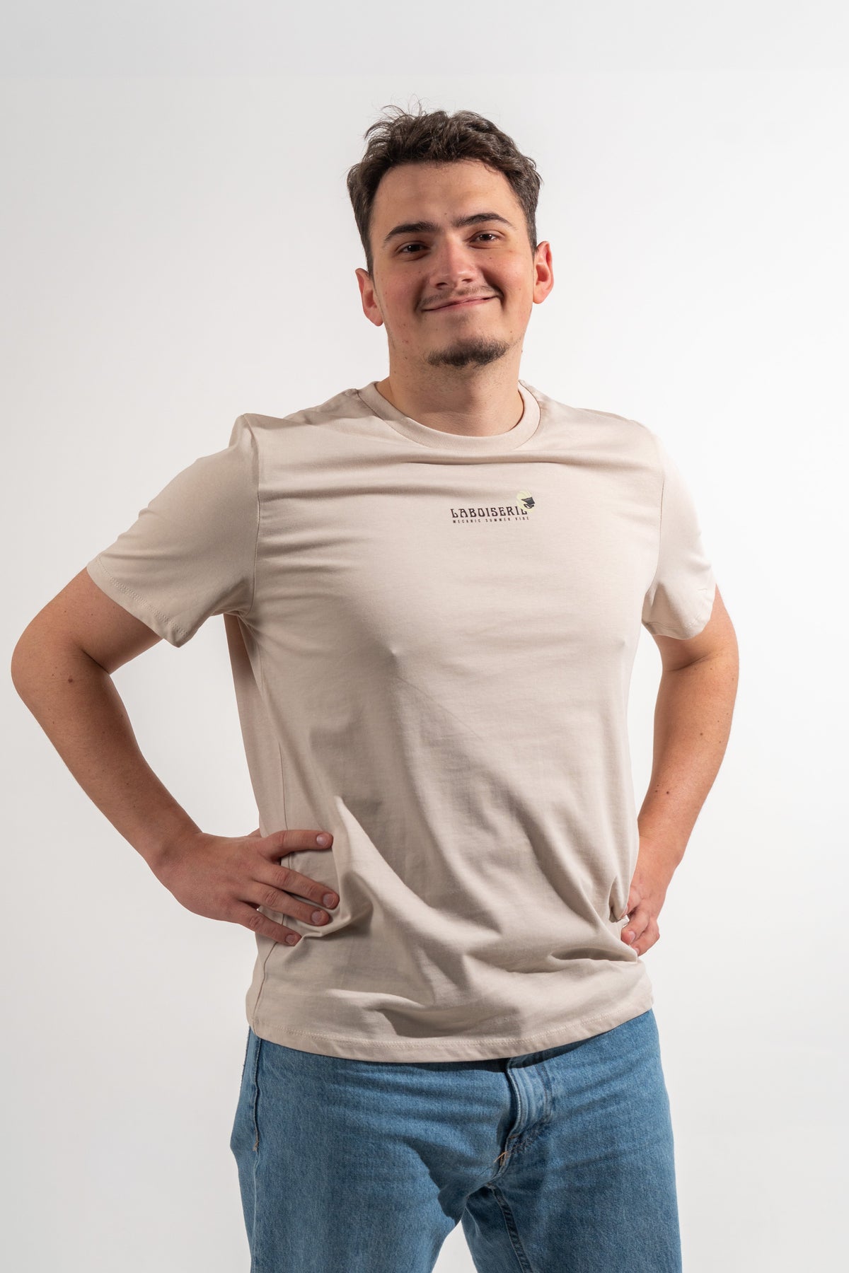 LE T-SHIRT BEIGE CLAIR LABOISERIE MECANIC