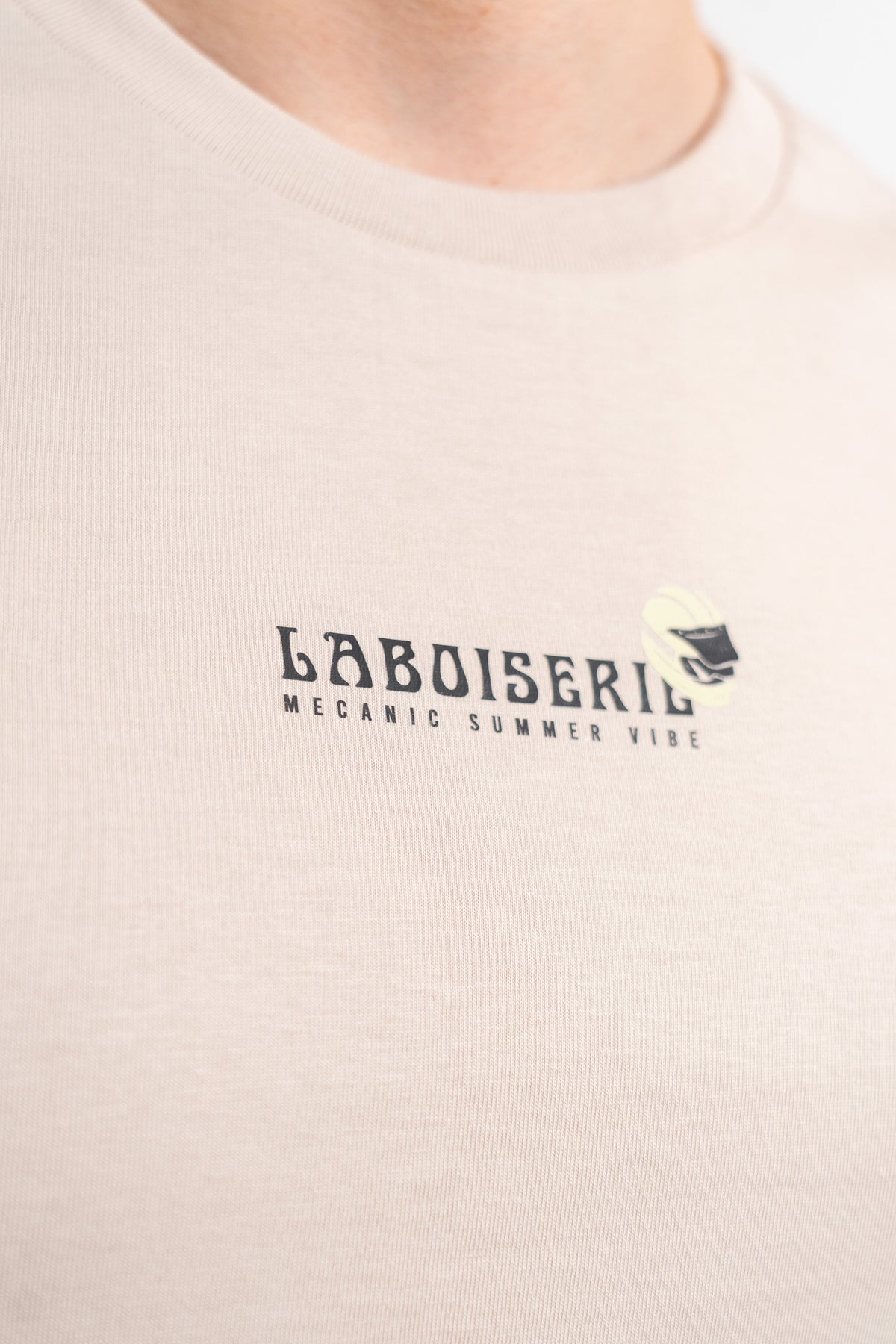 LE T-SHIRT BEIGE CLAIR LABOISERIE MECANIC