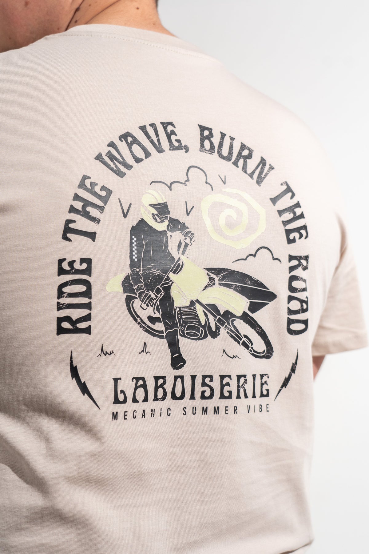 LE T-SHIRT BEIGE CLAIR LABOISERIE MECANIC