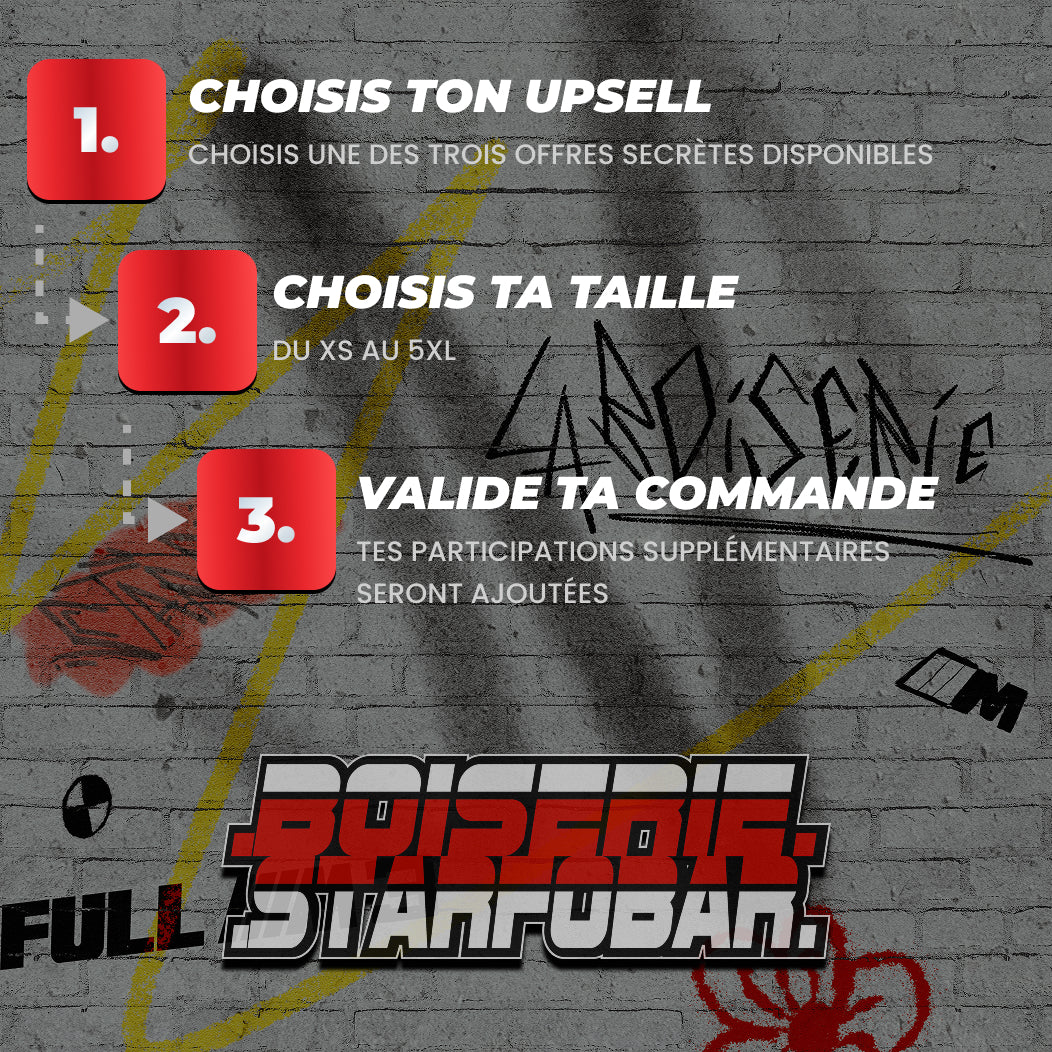 SWEAT upsell Concours STARFOBOISERIE
