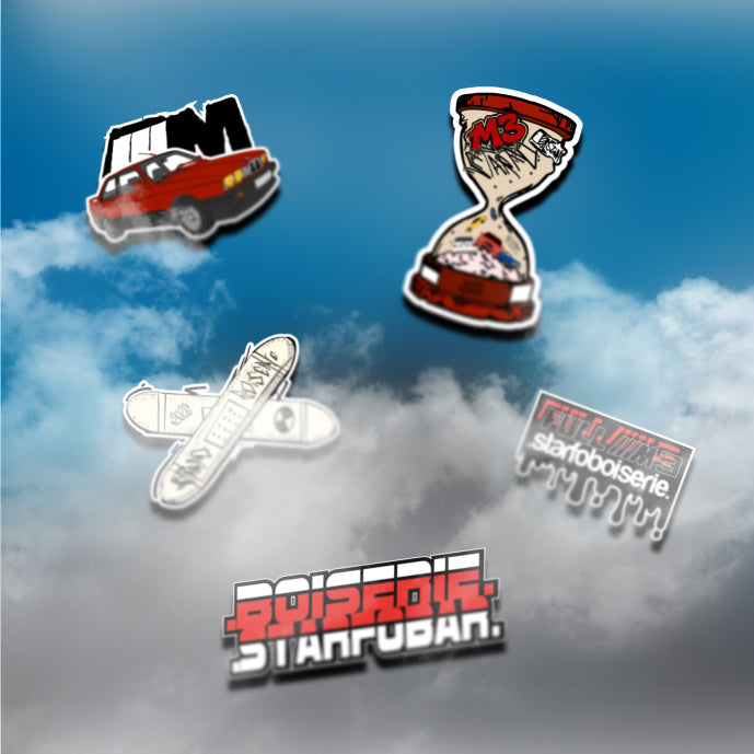 1 X Planche de 5 stickers